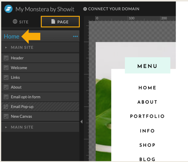 adding html to your showit pages