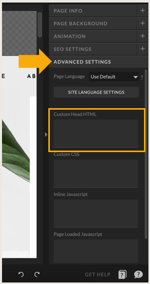 add html to showit website