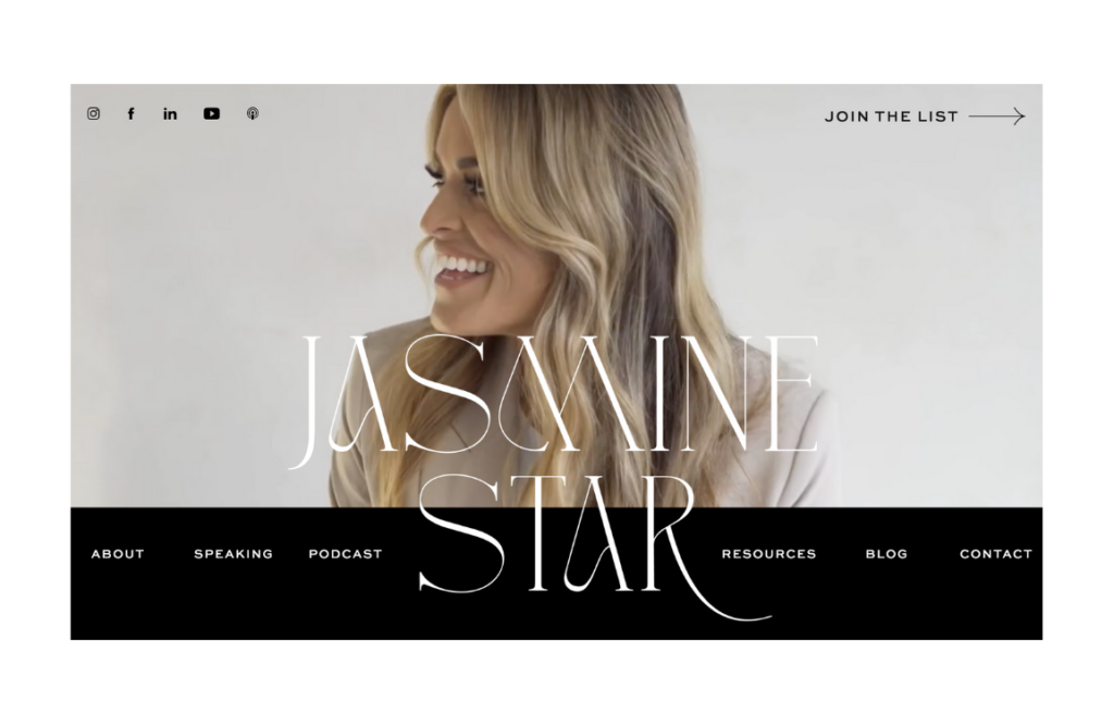 Jasmine Star Website Showit